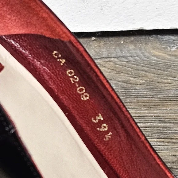 Dior Miss Dior Black Patent Heels 39.5 US 9.5 Full Set Box COA DIY Re-Dyed - Picture 5 of 13